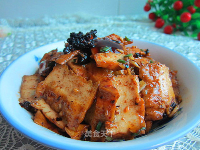 Bring Out The Happiness of The Kitchen---dried Tofu with Tempeh and Oyster Sauce