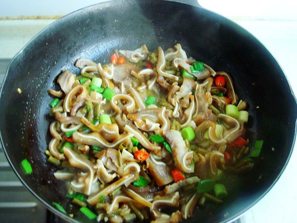 Fried Pork Ears with Capers recipe