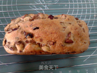 #四session Baking Contest and is Love Eating Festival# Oil-free and Non-kneading Jackfruit Core Cranberry Whole Wheat Bread recipe