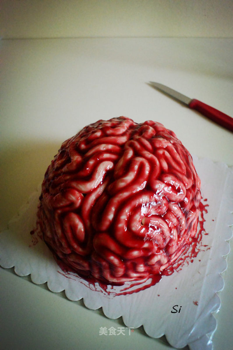 Halloween Brain Cake recipe