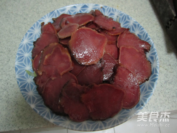 Saliva Pork Mouth Strips Mixed with Green Bamboo Shoots recipe