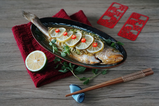 Hot and Sour Lemon Steamed Fish | Hot and Sour Can Also be Refreshing recipe