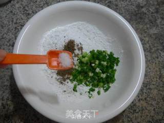 Glutinous Rice Strips with Salt and Pepper Chives recipe