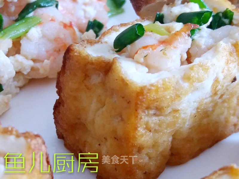 Shrimp, Scallion and Tofu Box──"fish Kitchen" Private Kitchen recipe