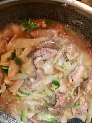 Stewed Chinese Cabbage with Pork and Pork Fenpi recipe