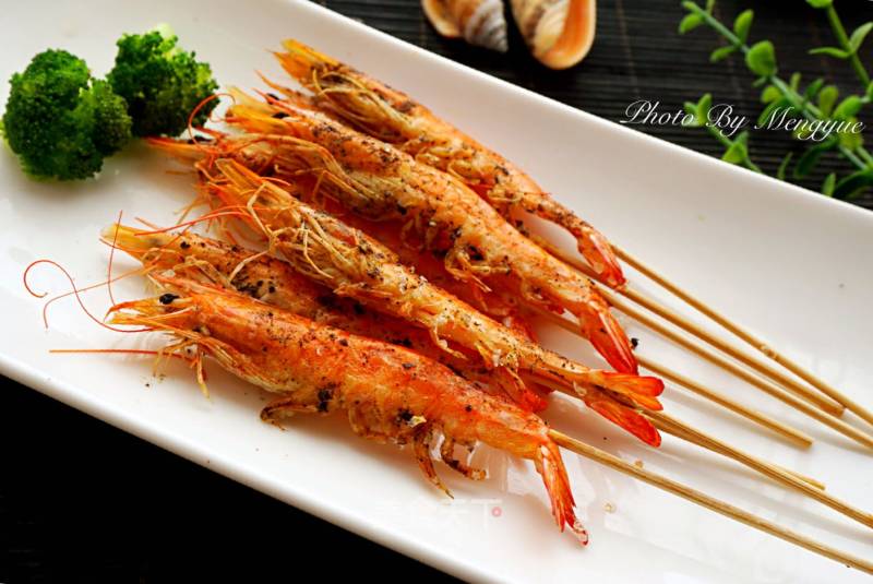 #aca烤明星大赛# Sea Salt Grilled Prawns recipe