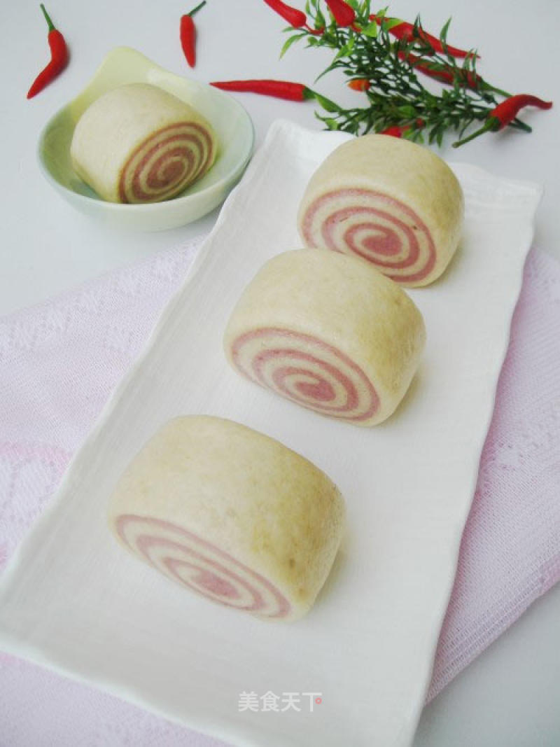 Purple Sweet Potato Mantou Roll recipe