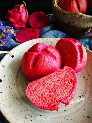 Dragon Fruit Soft European Buns recipe