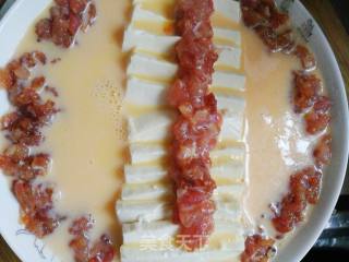 Steamed Tofu with Minced Meat and Egg recipe