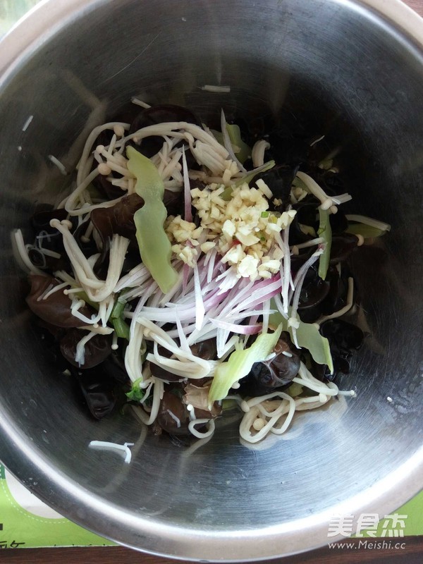 Fungus Enoki Mushroom with Cold Dressing recipe