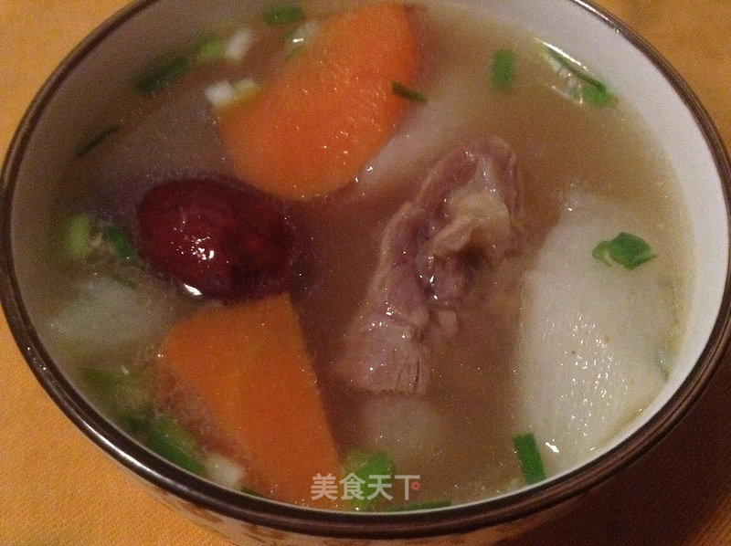 Chinese Yam, Carrot and Cured Chicken Legs recipe