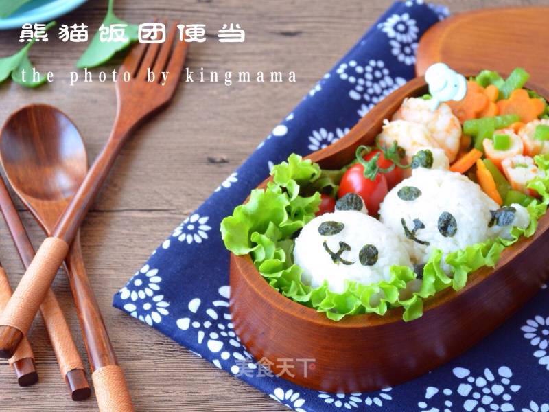 Panda Onigiri Bento recipe