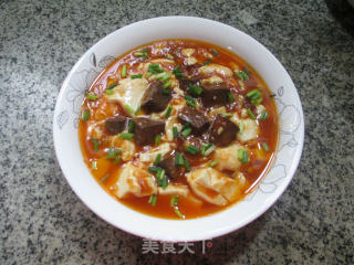 Spicy Duck Blood Tofu Soup recipe