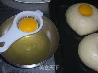 Egg Yolk Pork Floss Bread recipe