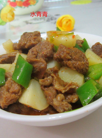 Green Pepper Sirloin and Roasted Potatoes recipe