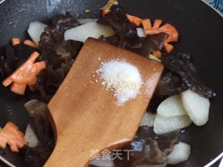 Fried Yam with Egg recipe