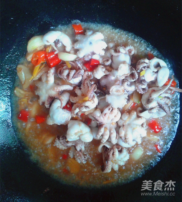 Spicy Fried Octopus recipe