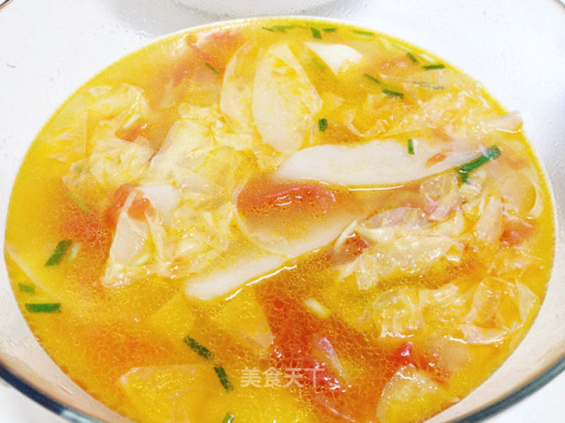 Yam Soy Coated Tomato Soup recipe