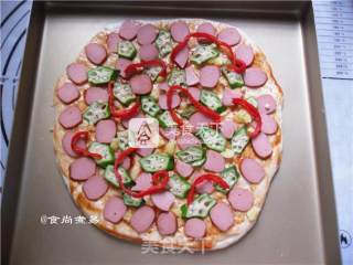 Aca Ato-tm33ht Baking Pu Xiaozhi Electronic Oven Trial [okra Sausage Pizza] recipe