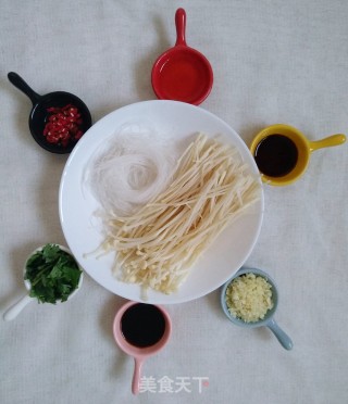 Garlic Vermicelli Enoki Mushroom-super Simple Fast Hand Dish recipe