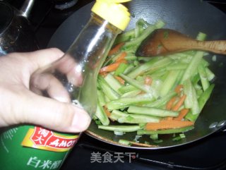 Fried and Sour Melon Strips recipe