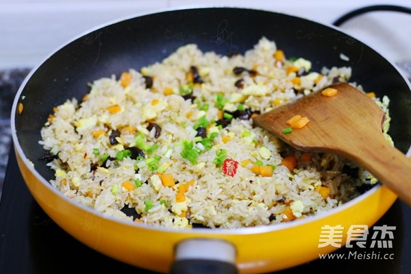 Fried Rice with Mushroom Sauce recipe