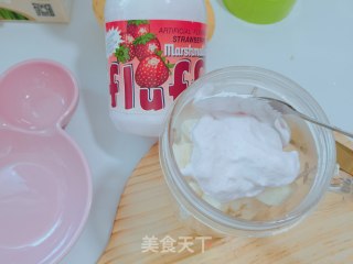 Fluff Strawberry Flavour Banana Mango Milkshake recipe