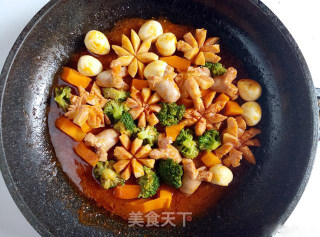 Hongguo Family Recipe-double Intestine Show Dragon Ball recipe