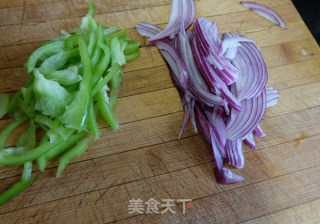 #trust之美#onion Mixed with Potato Shreds recipe