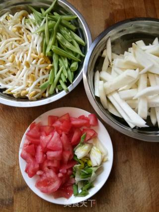 Braised Noodles with Eggplant and Beans recipe