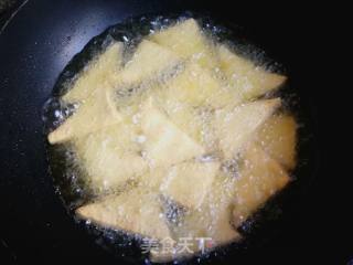 #团圆饭#fragrant Fried Triangle Tofu recipe