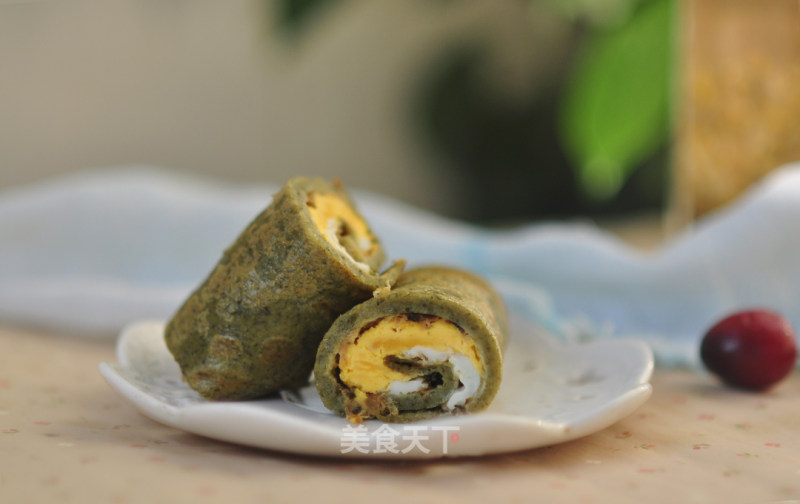 Mugwort Egg Rolls recipe