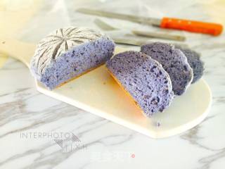 #aca Fourth Session Baking Contest# Making Pornography with Butterfly Pea Flower Flaxseed Soft Europe recipe