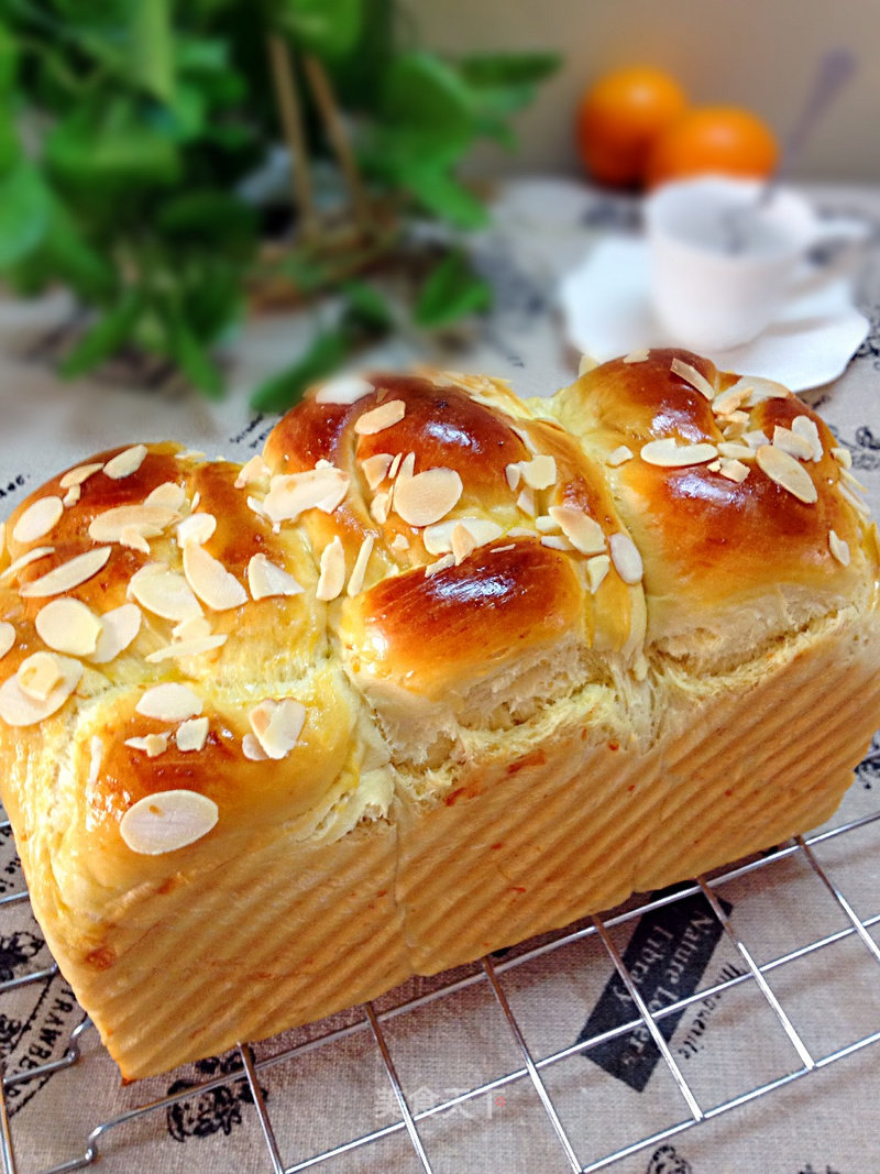 Orange Peel Almond Braid Toast recipe