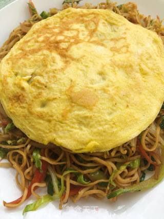 Cumin Fried Noodles with Egg recipe