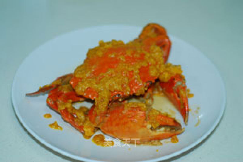 Baked Crab with Salted Egg Yolk recipe