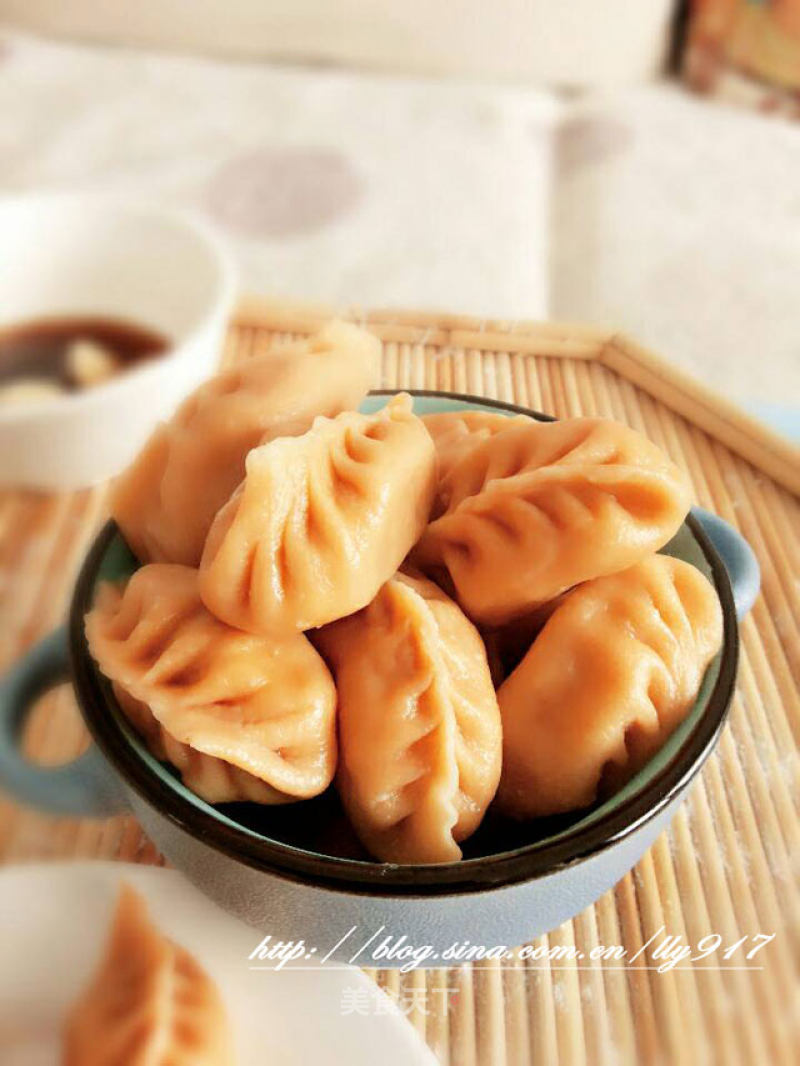 [carrot, Pork, Cabbage and Willow Leaf Dumplings] recipe