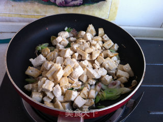 Stir-fried Tofu with Shrimp Paste and Green Onions recipe