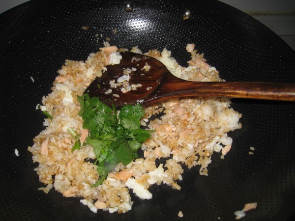 Fried Rice with Salmon Protein recipe