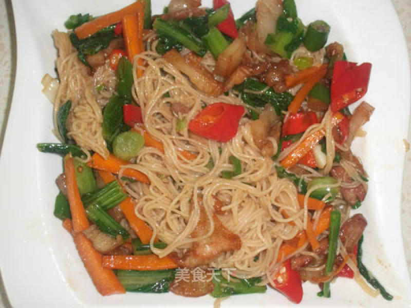 [fujian Cuisine]: Fried Hutou Rice Noodles (quanzhou Local Specialty) recipe