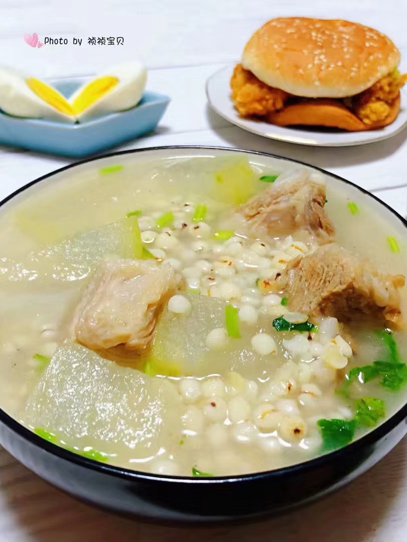 Winter Melon and Barley Pork Rib Soup recipe