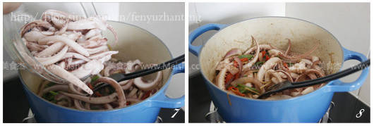 Spicy Shacha Squid Silk recipe
