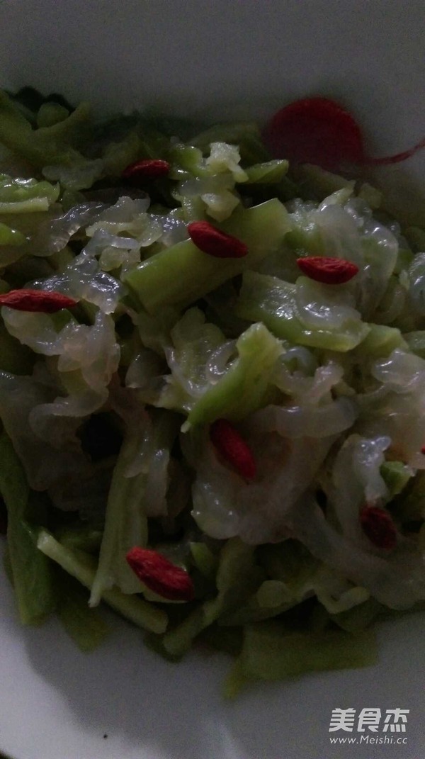 Bitter Gourd Mixed with Stings recipe