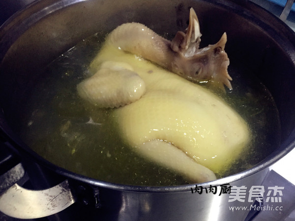 Cantonese-style Secret White-cut Chicken Meat Chef recipe