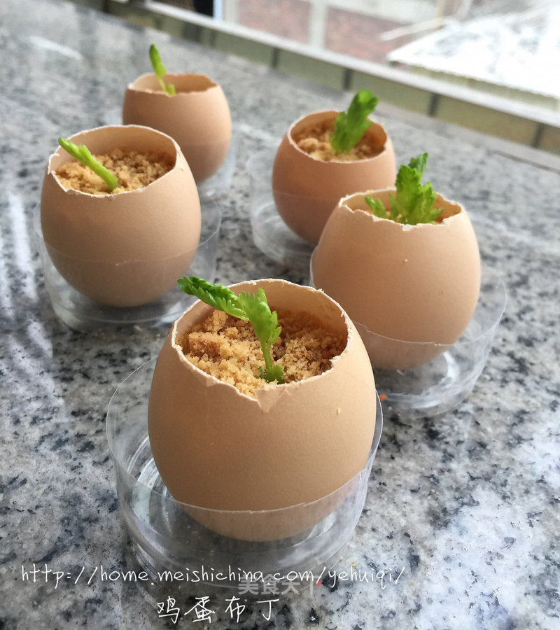 Potted Egg Pudding in Raw Shell recipe