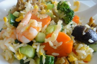 Mixed Vegetables and Cheese Fried Rice recipe