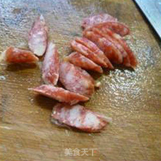 Stir-fried Yuba with Garlic Sausage recipe