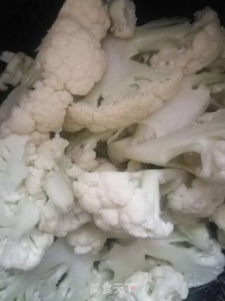 Stir-fried Cauliflower with Pork Liver recipe