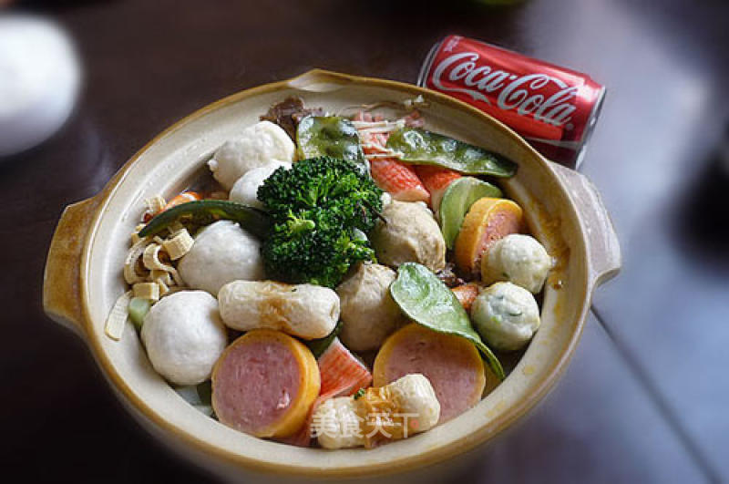 【coca-cola-healthy Family Hot Pot】-----xianmei Fish Soup Small Hot Pot recipe