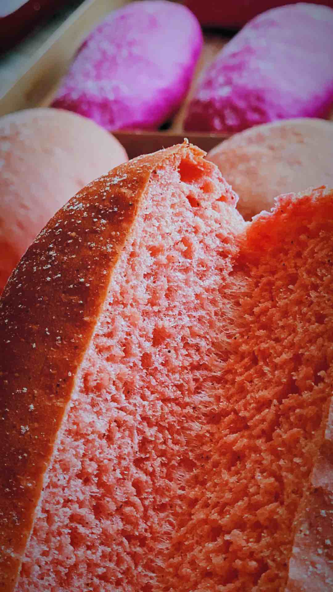 Strawberry Pitaya Soft European Bun recipe